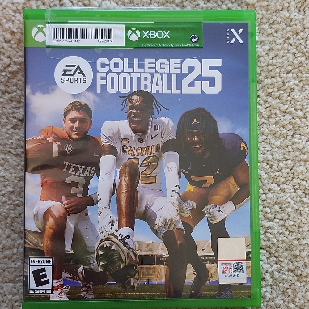 EA SPORTS COLLEGE FOOTBALL 25 STANDARD EDITION X-BOX SERIES X NEW OPENED